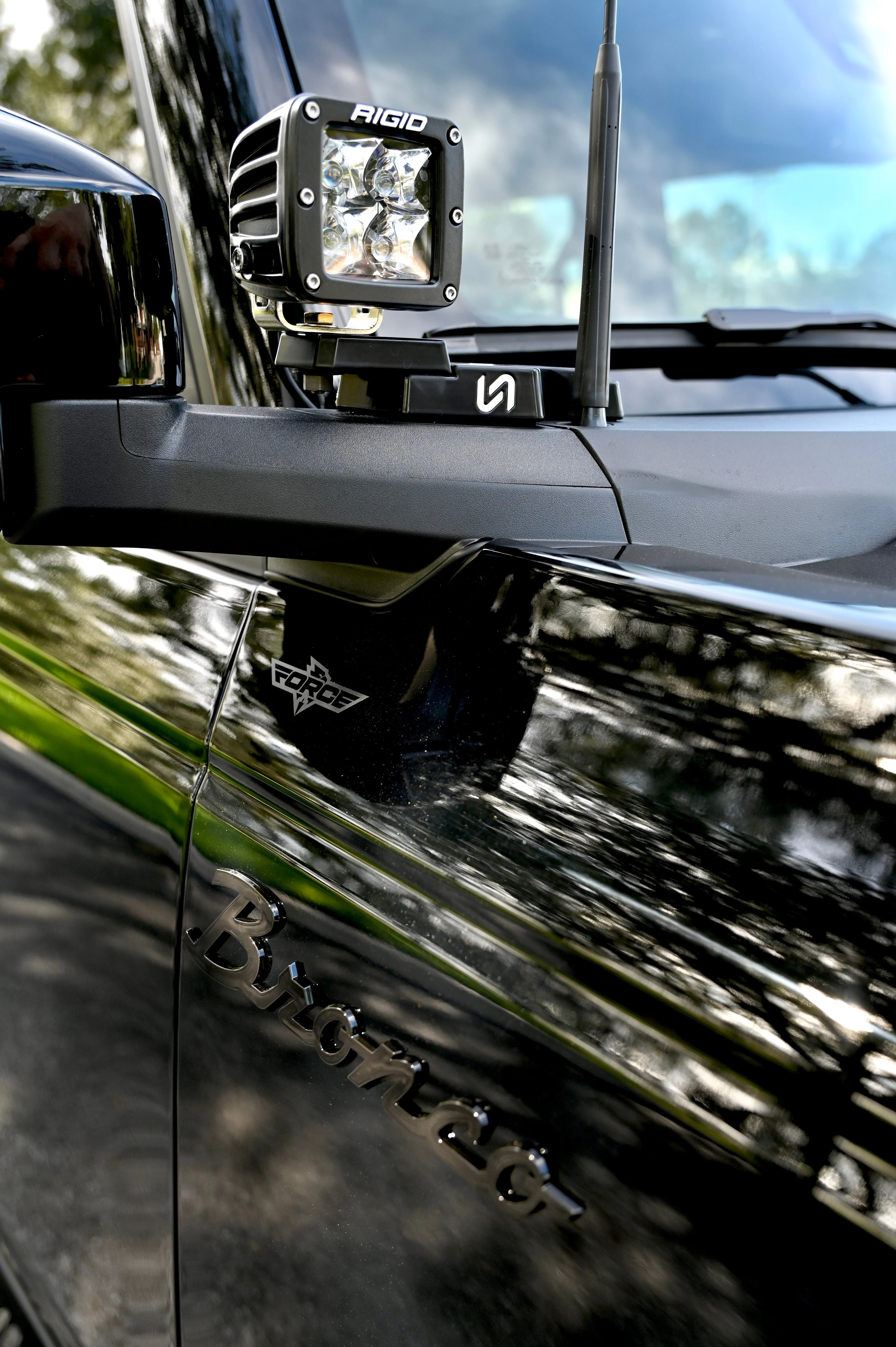 Turn Offroad  -2021+ Ford Bronco Billet Mirror Light Mount - Image 12