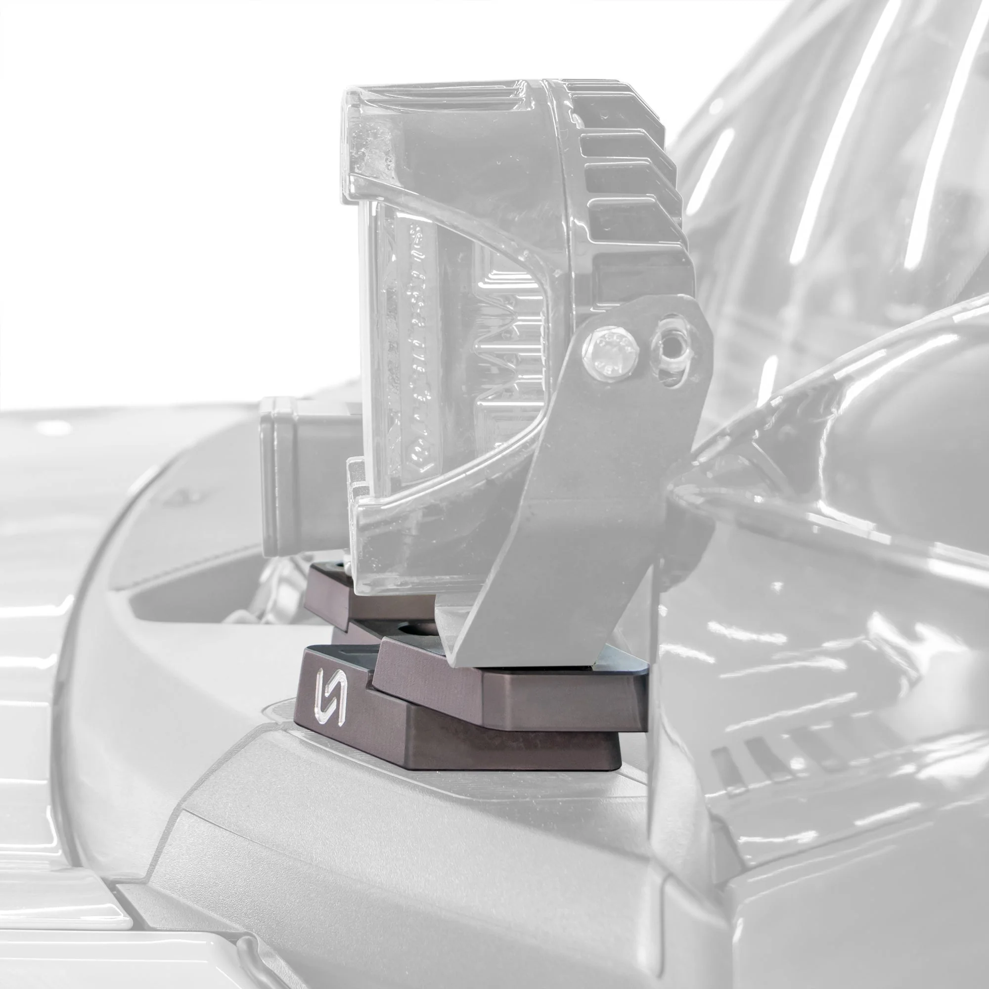 Turn Offroad  -2021+ Ford Bronco Billet Mirror Light Mount - Image 3