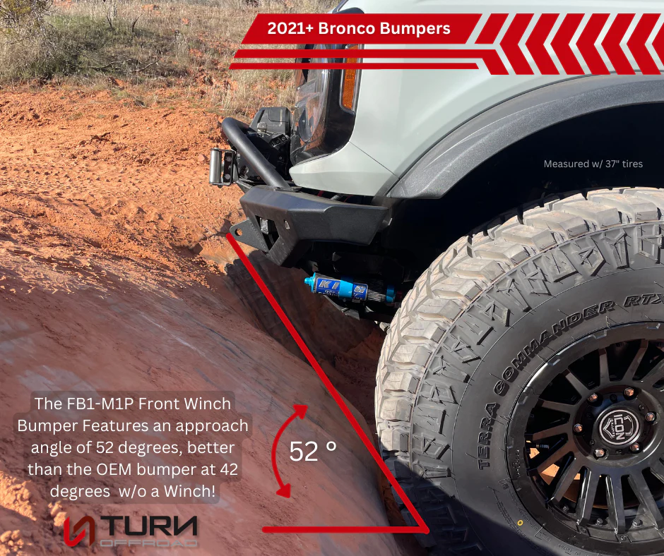 Turn Offroad  - 2021+ Ford Bronco Front Bumper Package - Image 3