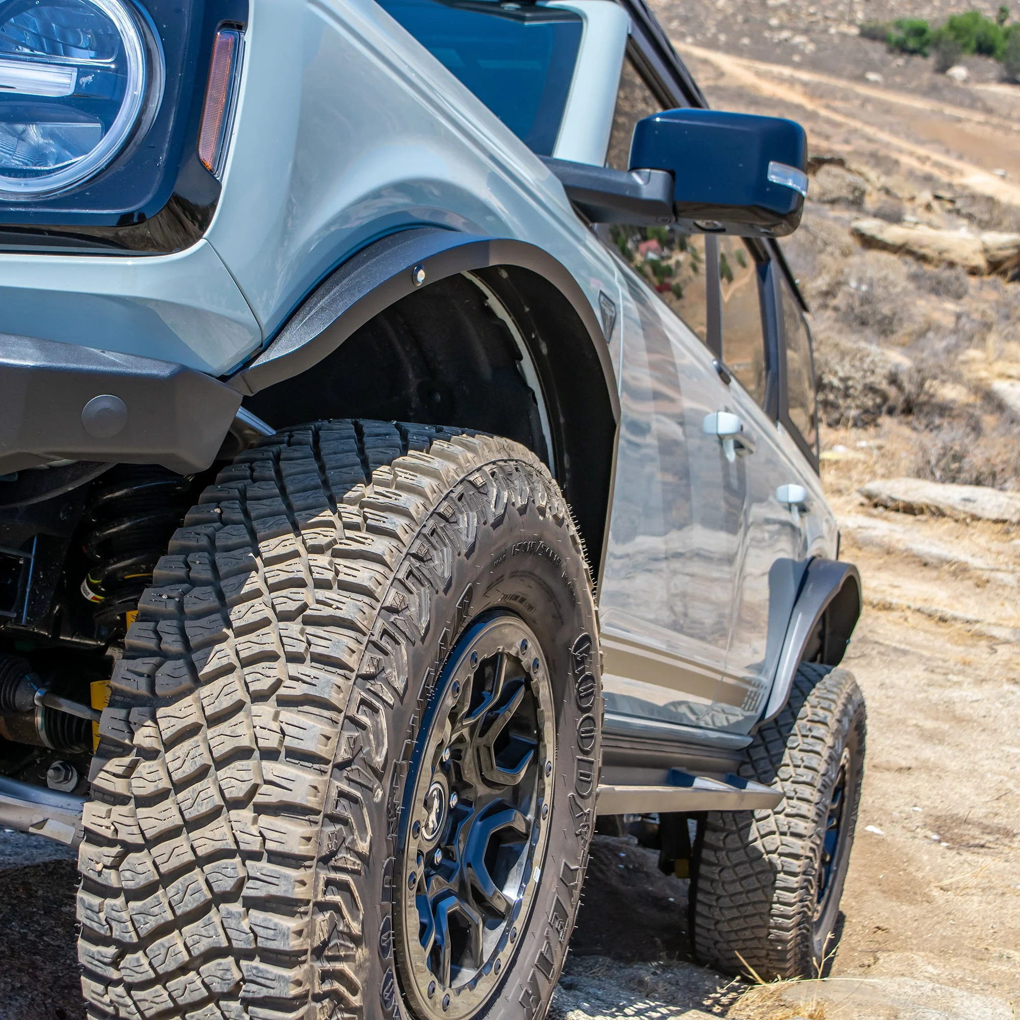 Turn Offroad - 2021+ Ford Bronco Steel Fender Flares Kit w/ Marker Lights - Image 10