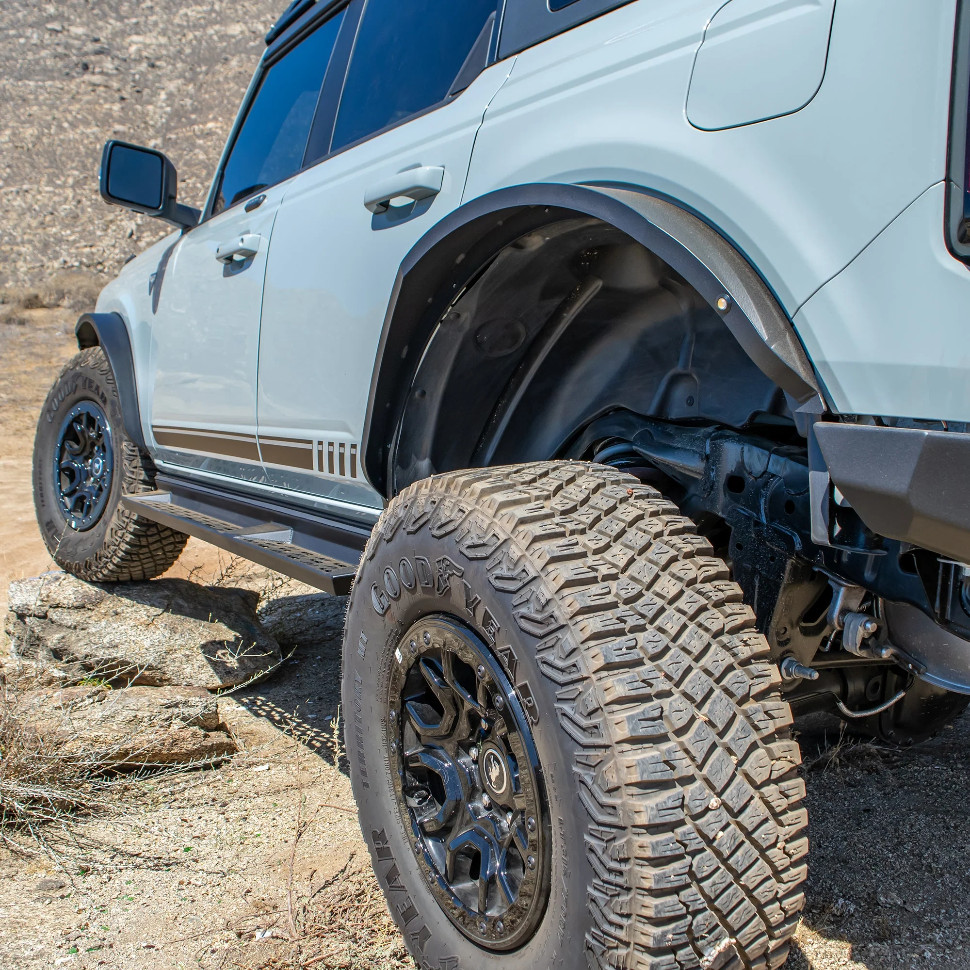Turn Offroad - 2021+ Ford Bronco Steel Fender Flares Kit w/ Marker Lights - Image 4