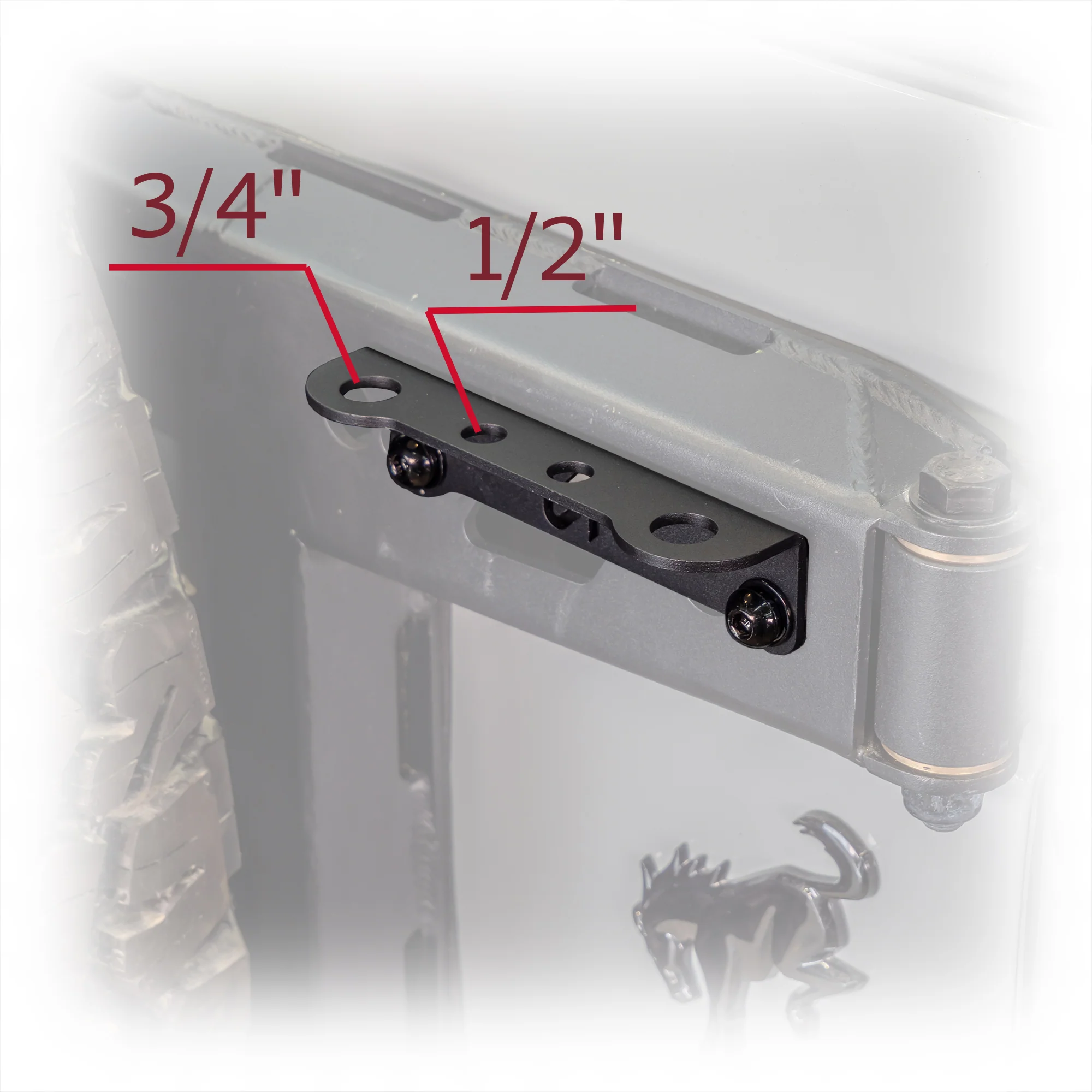 Turn Offroad  - 2021+ Ford Bronco Tailgate Hinge Antenna/Whip Mount - Image 5