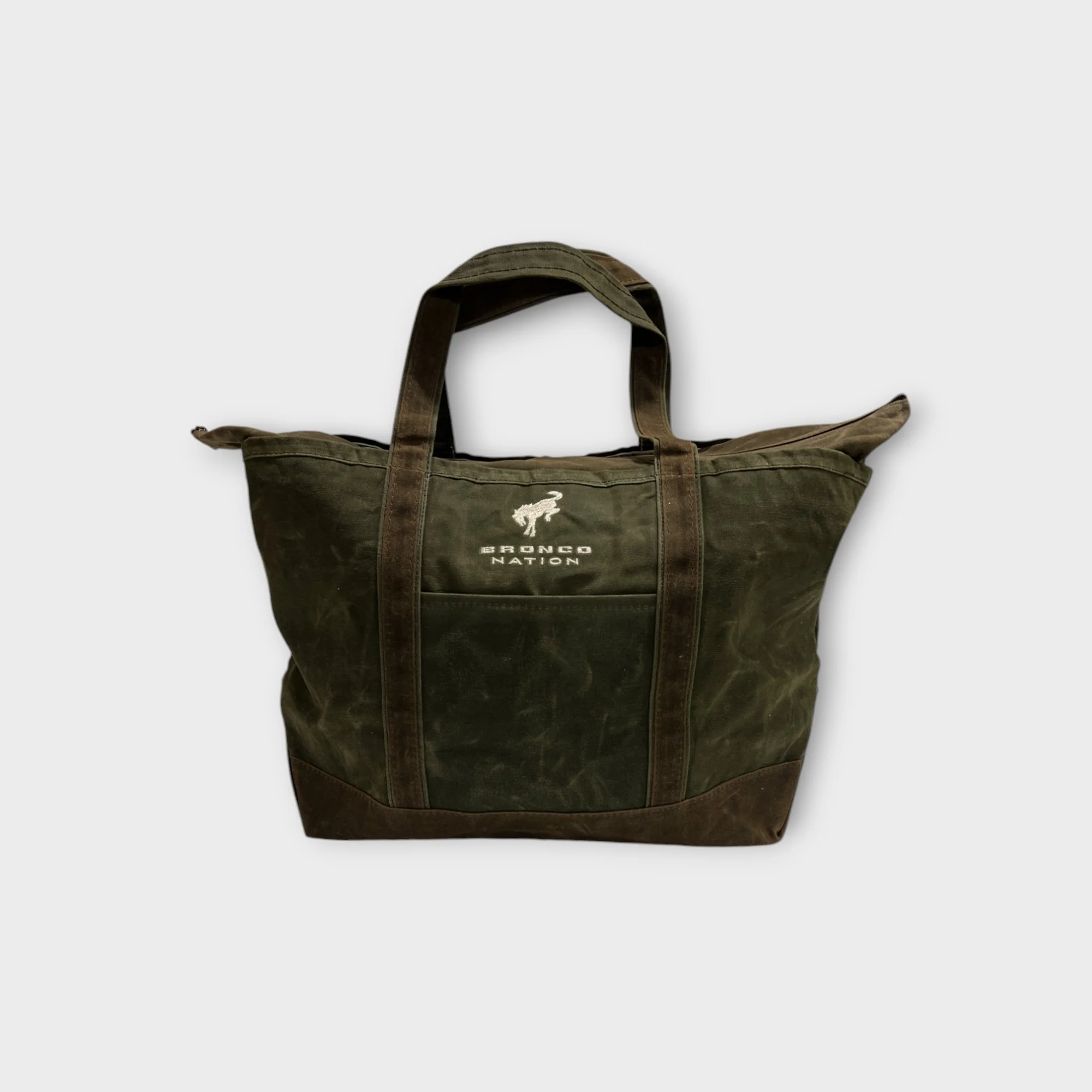 Bronco Nation - Waxed Tote Bag - Image 2