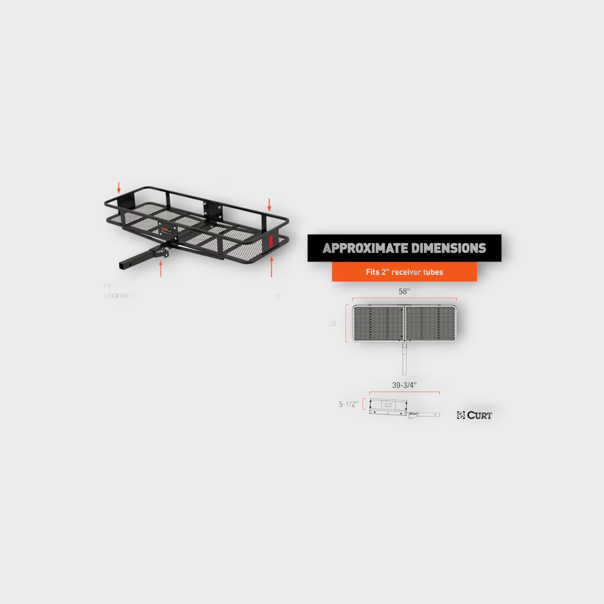 Ford - Bronco Folding Hitch Mounted Basket - Image 3
