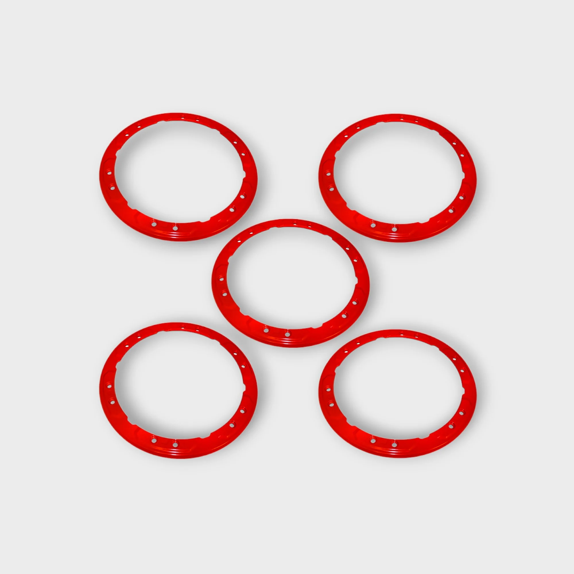 Ford Performance - 2021-2023 Bronco Bead Lock Trim Ring Kit - Red