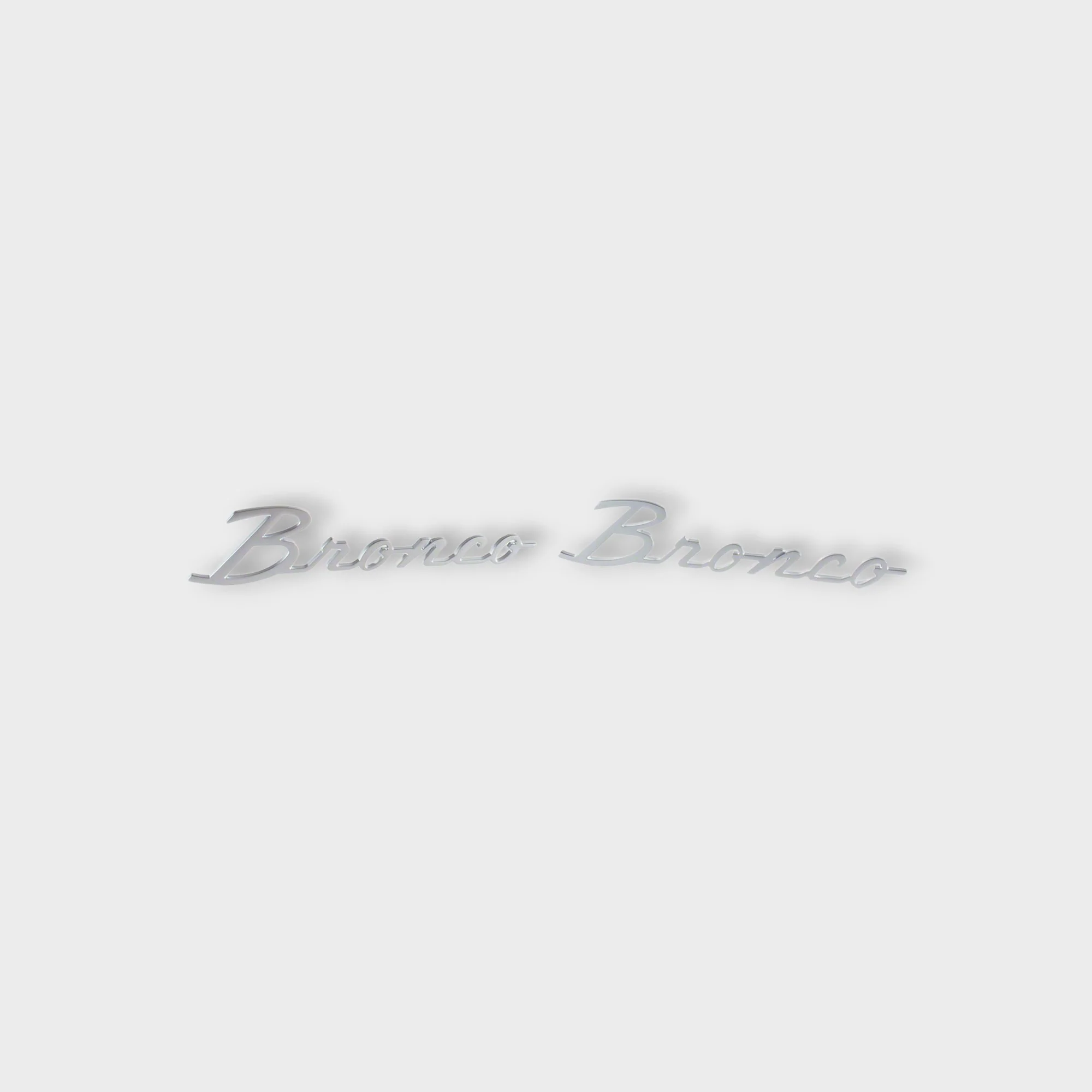 Ford Performance - Silver 2021+ "Bronco" Script Emblem Kit