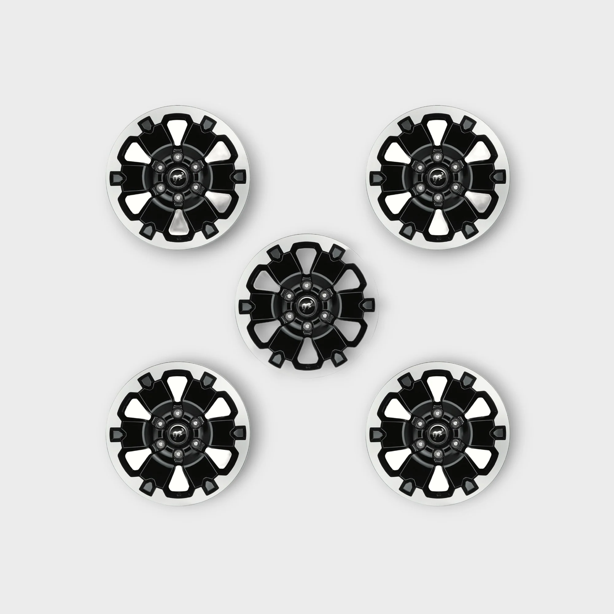 Ford Performance - Bronco 18" Black Machined Face Wheel Kit