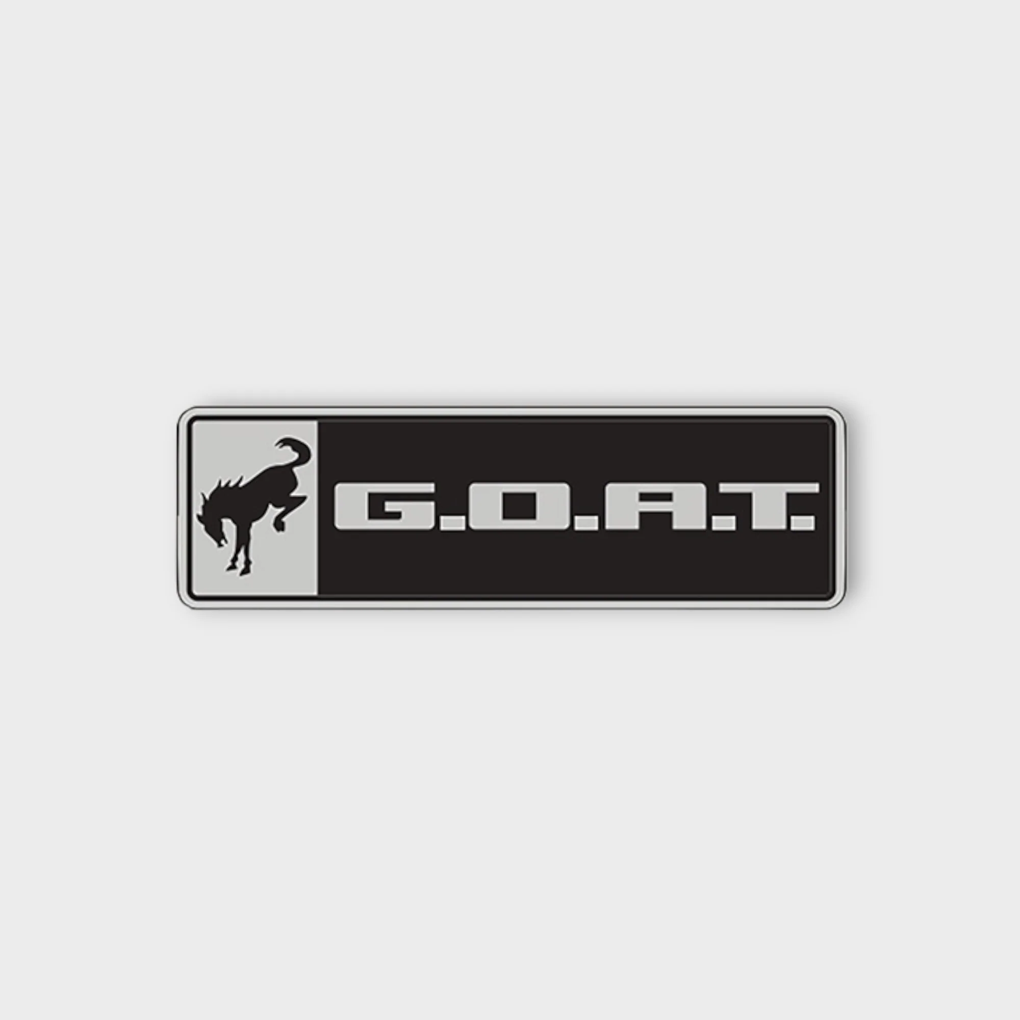 Ford Performance - Bronco/Bronco Sport G.O.A.T. Badge - Black/Chrome
