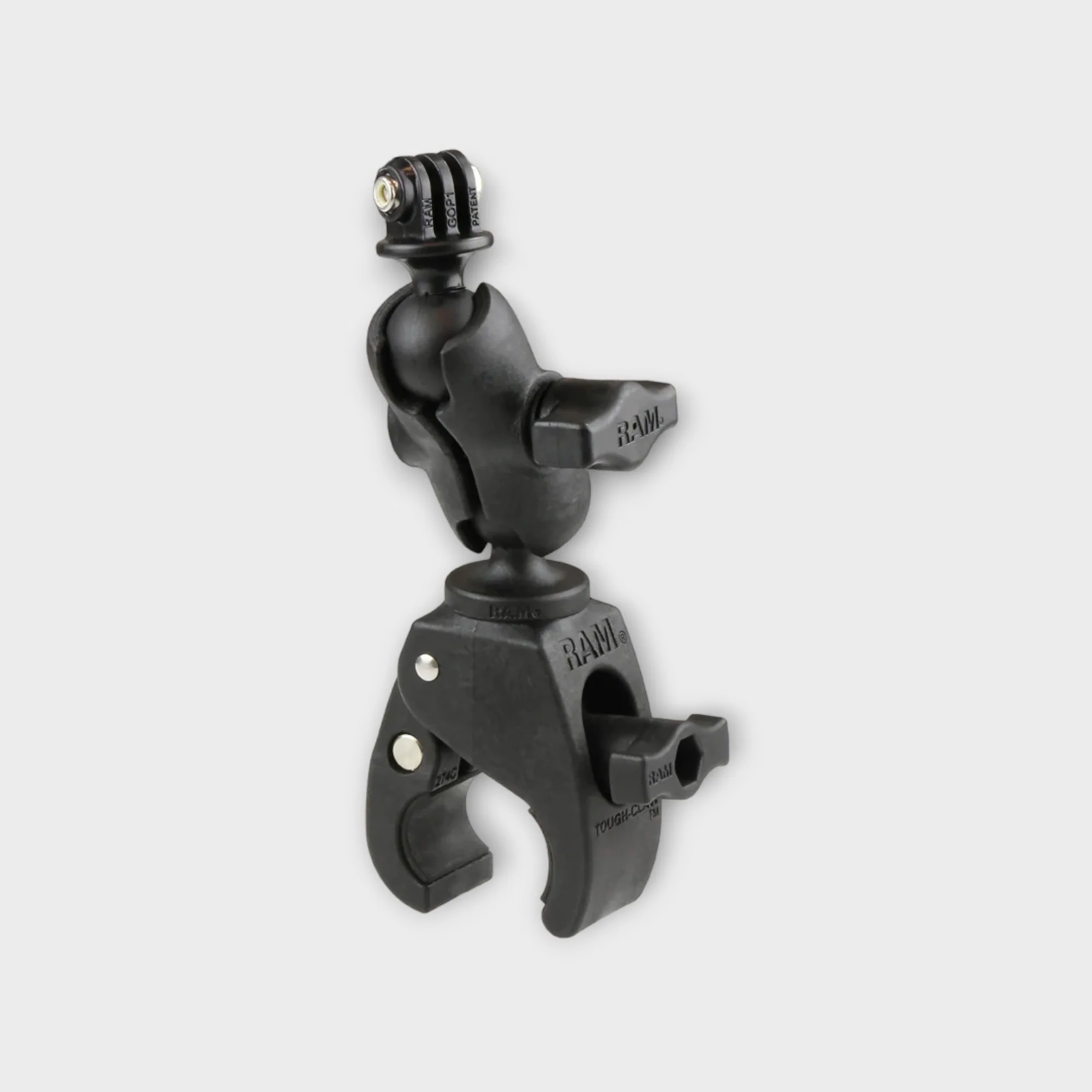 RAM® Tough-Claw™ Double Ball Mount with Universal Action Camera Adapter - Image 2