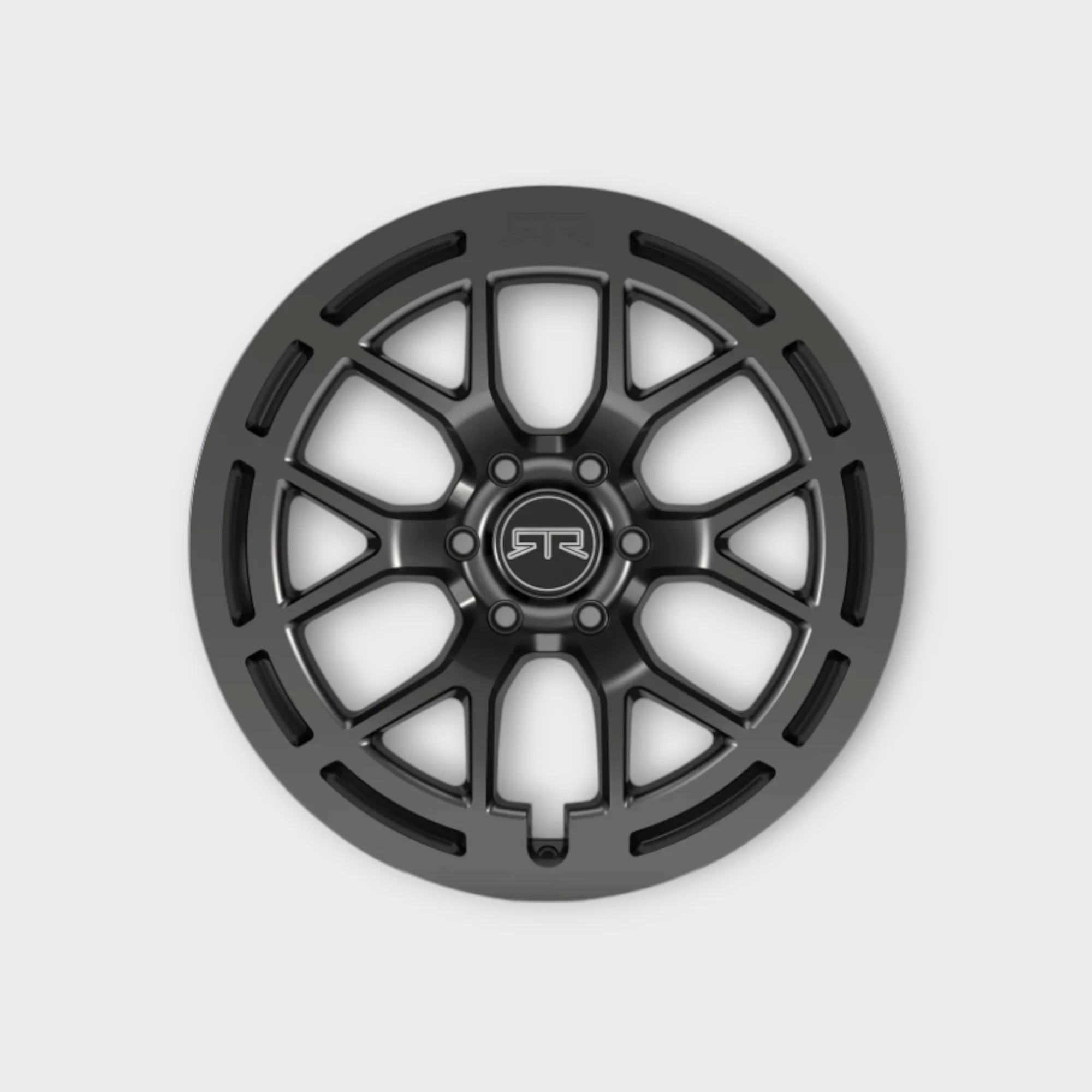 RTR -  Tech 6 Satin Black Wheel - Image 2