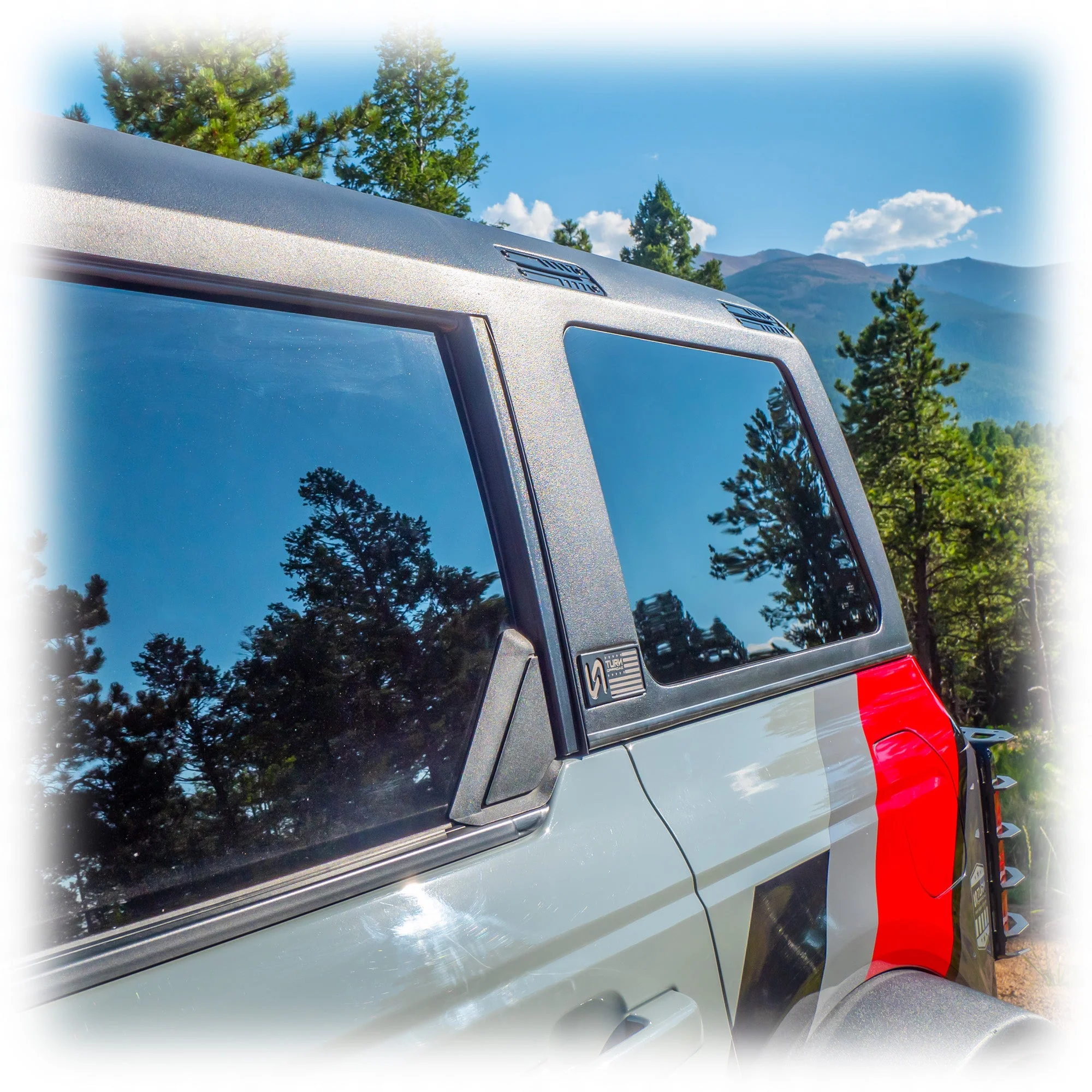 Turn Offroad - Bronco Billet Hardtop Badge with TOR Flag - Image 8